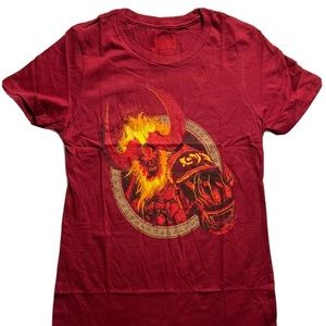 Women’s  Red World of Warcraft Sargeras T-Shirt Size Small Brand New